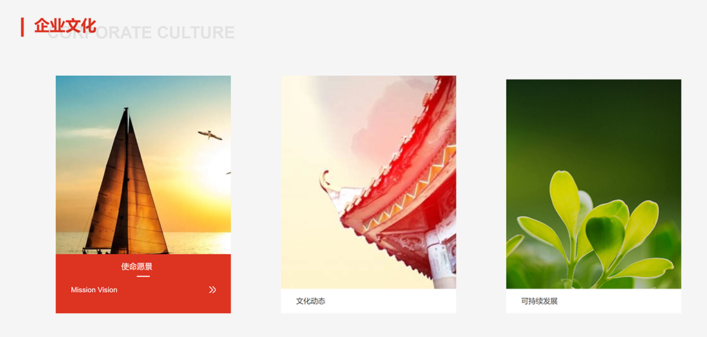 首页企业文化设置